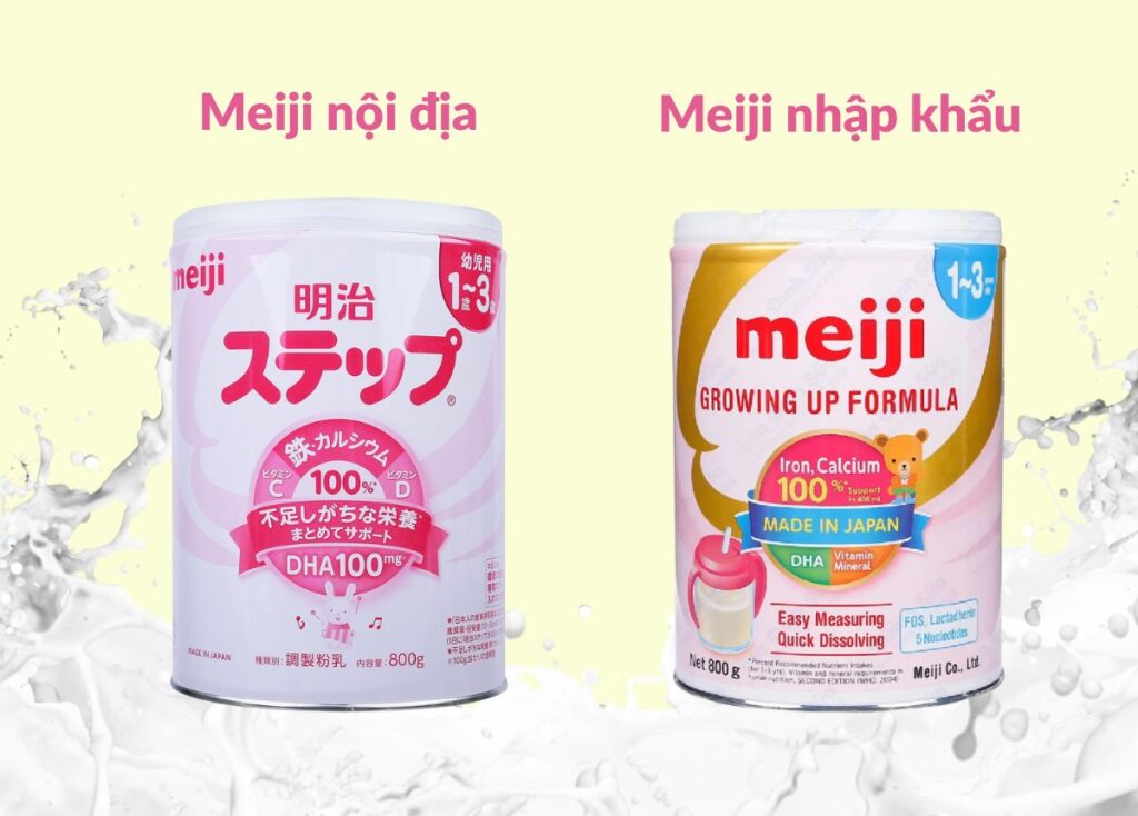 Sữa Meiji có nhiều loại phù hợp cho bé ở từng giai đoạn phát triển