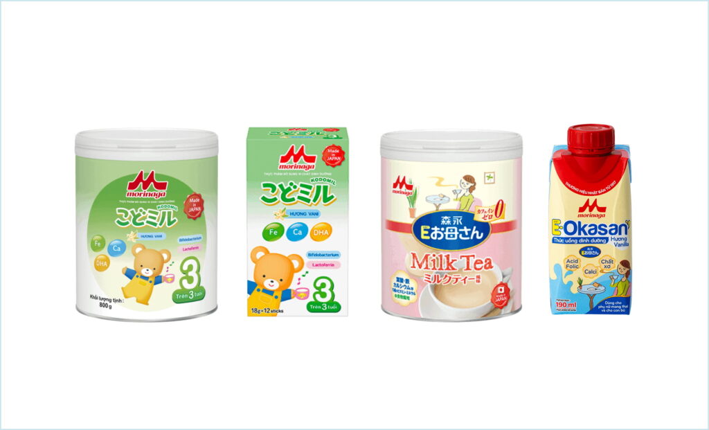 Sữa Morinaga có giá thành khá cao trên thị trường