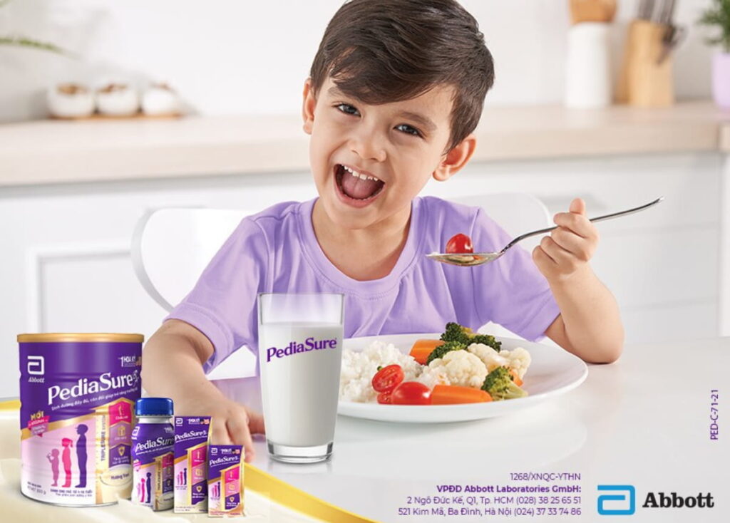 Sữa Pediasure giúp trẻ ăn ngon miệng hơn
