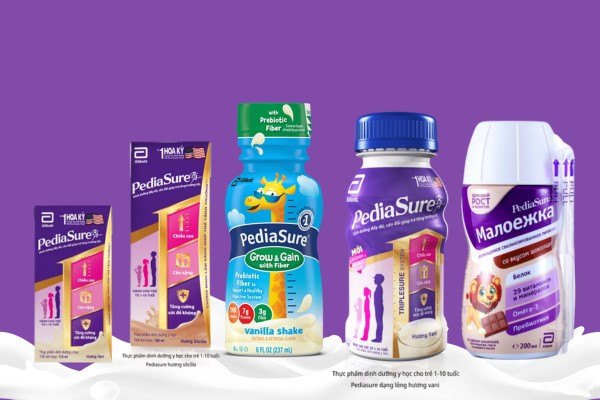 Phân loại các dòng sữa Pediasure