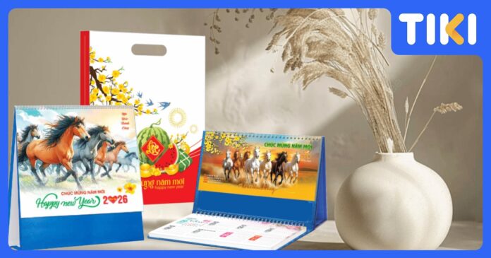 Các loại lịch Tết 2026 phổ biến và hướng dẫn chọn quà tặng