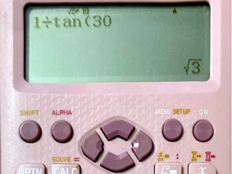 Cách dùng công thức Cot(x) = 1 / Tan(x)