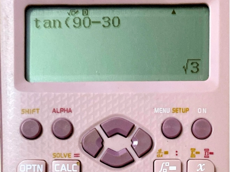 Cách dùng công thức Cot(x) = Tan(90° - x)