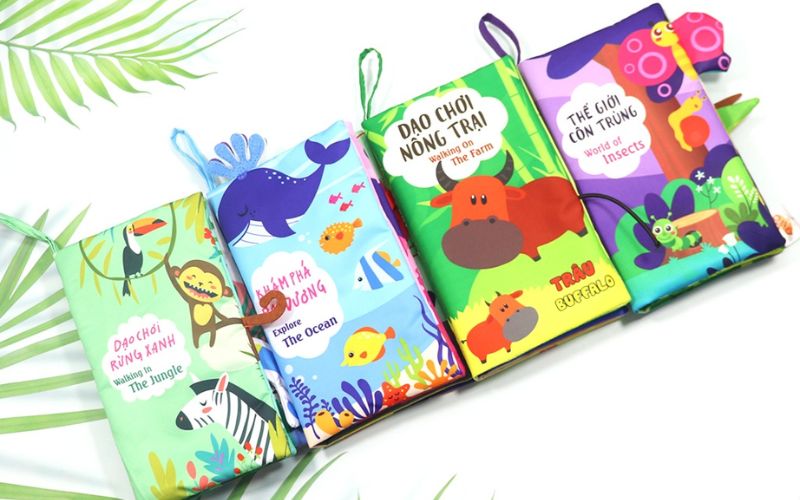 Sách vải Pipo Việt Nam an toàn với bé 1 - 2 tuổi
