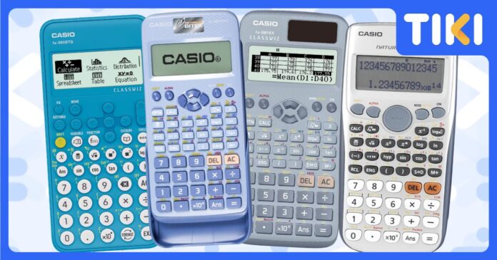 Top 4 máy tính casio màu xanh dương chính hãng đáng mua 2025