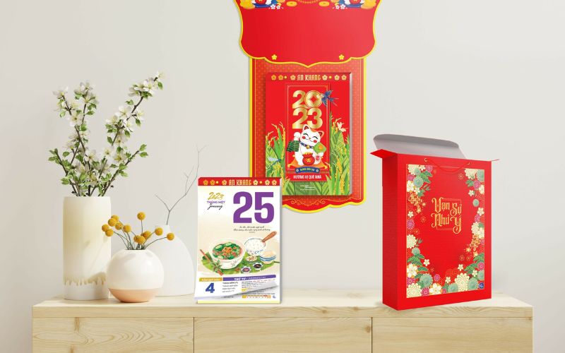 Lịch bloc giúp không gian ngôi nhà thêm phần ấm cúng