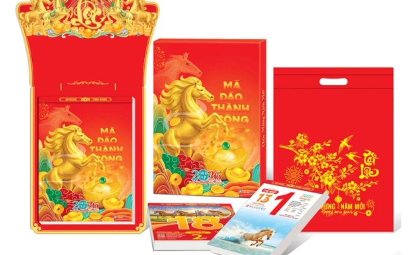 Lịch Bloc cỡ đại về chủ đề Mã đáo thành công