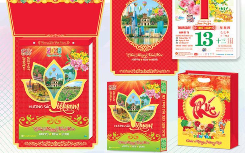 Lịch Bloc cỡ trung chủ đề phong cảnh Việt Nam đẹp