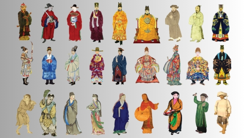 Trang phục qua các triều đại Lý - Trần - Lê - Nguyễn