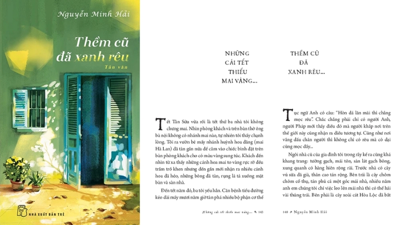 Thềm Cũ Đã Xanh Rêu gồm khoảng 40 bài tản văn độc lập