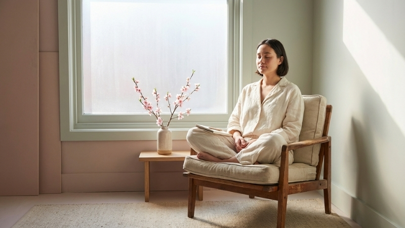 Ngồi thiền và viết nhật ký biết ơn giúp chăm sóc tinh thần khi đón tết một mình