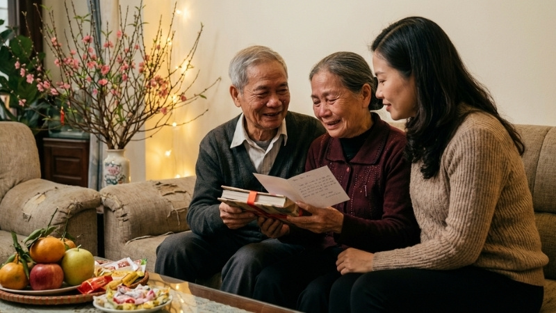 Quà đúng nhu cầu, ông bà cha mẹ cảm nhận rõ tấm lòng