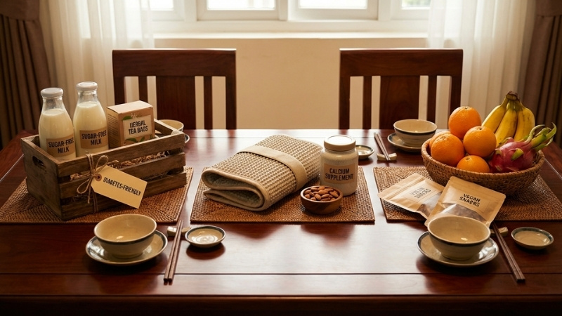 Chọn quà Tết theo tình trạng sức khỏe người lớn tuổi