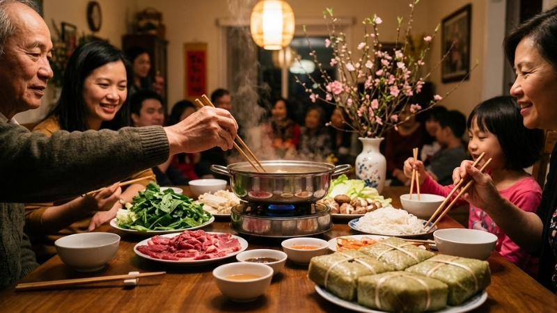 Tiệc lẩu ngày Tết tại nhà dễ chuẩn bị, ấm bụng và hợp họp mặt gia đình