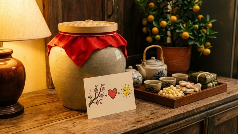 Giữ thùng gạo đầy và nói lời may mắn ngày Tết là cách tránh kiêng kỵ đầu năm