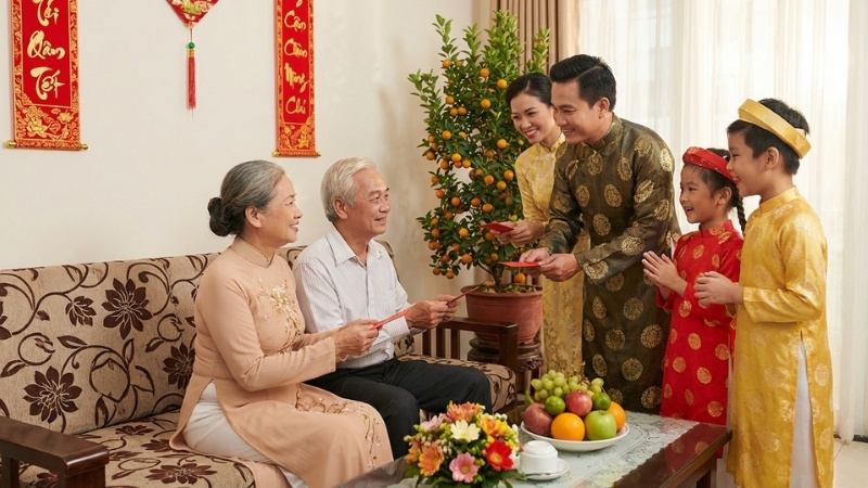 Tiền lì xì hợp lý phụ thuộc mối quan hệ, khả năng tài chính và mặt bằng xã hội