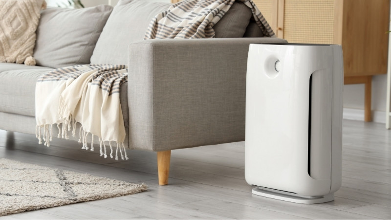 Căn hộ dưới 50m² chỉ cần máy CADR 200–300 m³/h, nhỏ gọn, êm