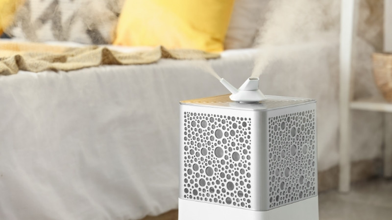 Máy lọc kèm tạo ẩm phù hợp nhà dùng điều hòa, khí khô