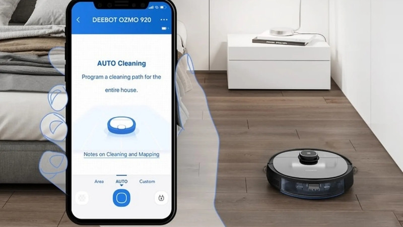 Robot hút lau hằng ngày tự động nhưng không thể thay người