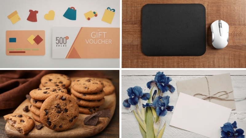 Voucher nhỏ, phụ kiện văn phòng hay quà handmade đều dễ tặng nếu đúng mối quan hệ