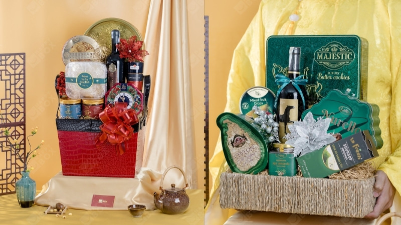 Gợi ý giỏ quà Tết cho sếp nam, nữ, lãnh đạo theo phong cách phù hợp