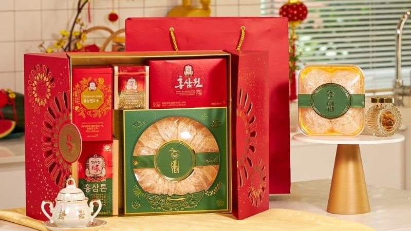 Nhân sâm, tổ yến là quà Tết bổ dưỡng, tăng thể lực, phù hợp biếu tặng trang trọng