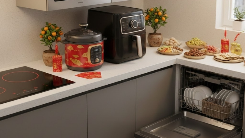 Thiết bị bếp giúp nấu Tết nhanh gọn, đỡ áp lực và tiết kiệm thời gian