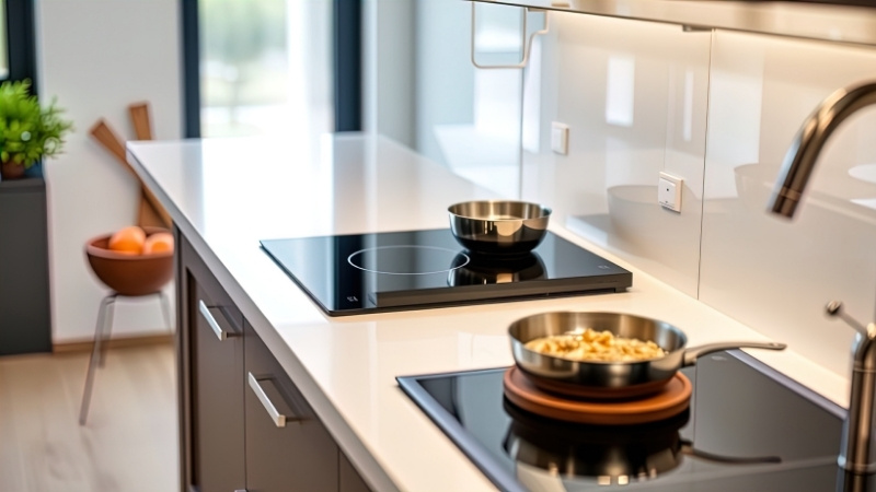 Bếp từ, bếp lớn giúp nấu nhiều món nhanh, gọn và đỡ nóng ngày Tết