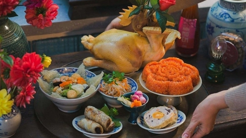 Mâm cơm mùng 3 Tết đơn giản, ít món