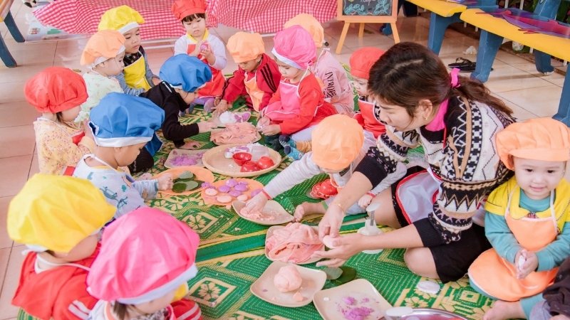 Hãy chọn không gian rộng rãi, vật liệu an toàn để bé vui chơi trọn vẹn và an tâm