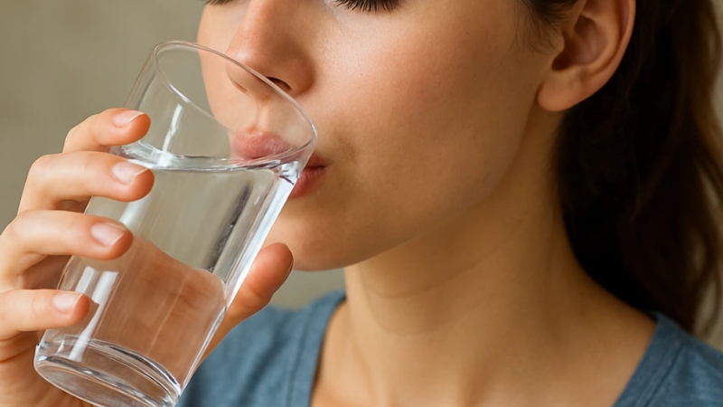 Uống đủ nước mỗi ngày để giảm mệt mỏi và uể oải