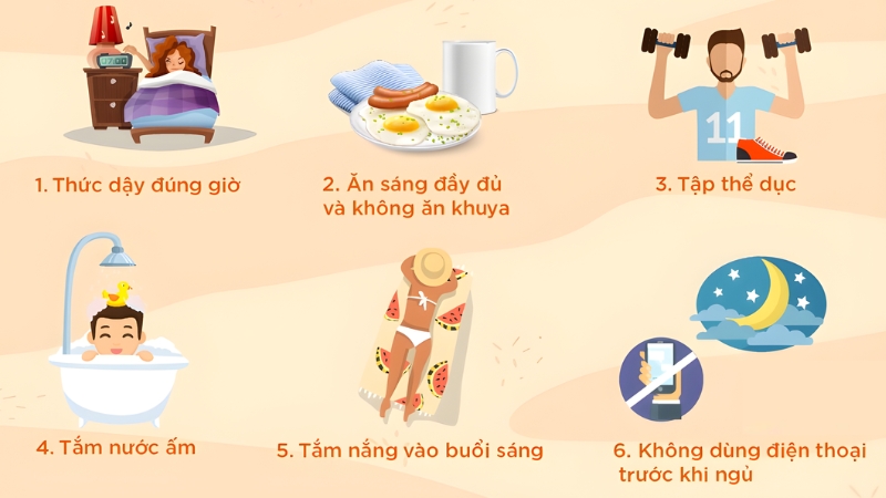 Điều chỉnh từ từ đồng hồ sinh học để thích nghi lại một cách tự nhiên