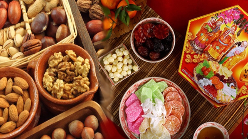 Bánh mứt, đồ khô ngày Tết để kín và tránh ẩm để không bị mốc