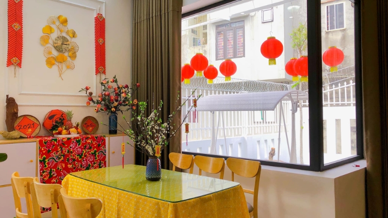 Chọn đúng vị trí giúp Tết hiện diện rõ nét hơn