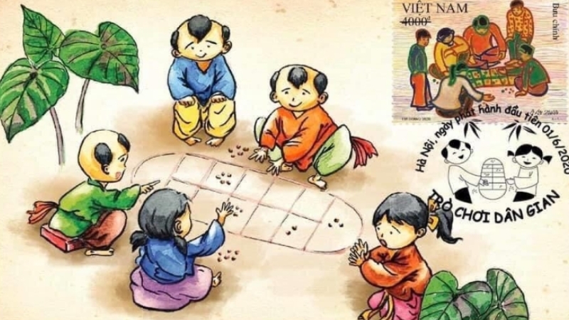 Bàn ô ăn quan đã xếp quân hoàn chỉnh