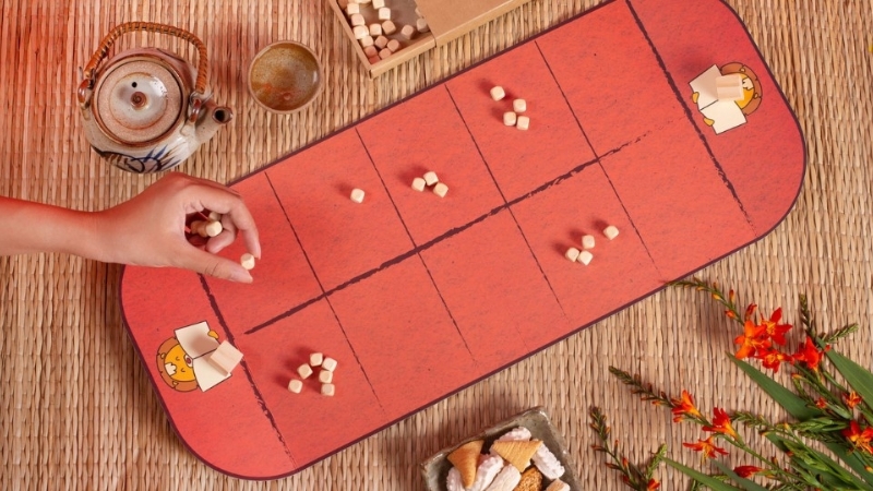 Người chơi cố gắng “ăn” được càng nhiều quân càng tốt