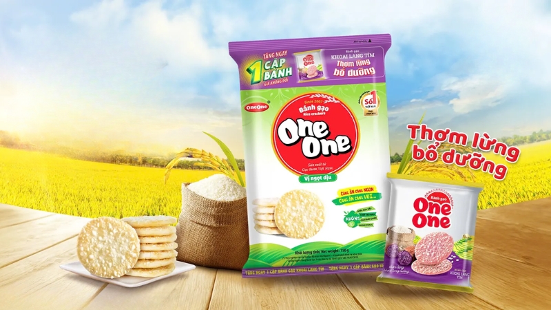 Không nên thay thế bữa chính bằng bánh gạo One One