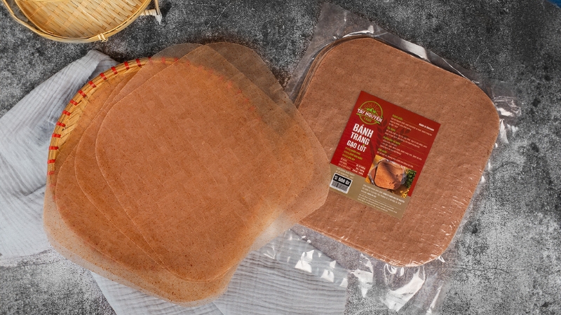 Bánh tráng gạo lứt cho người ăn kiêng