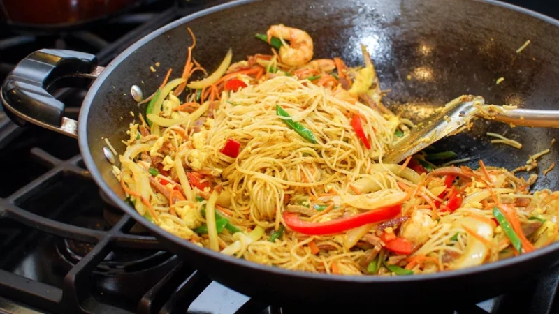 Cách chế biến bún gạo khô xào