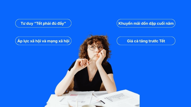 Các yếu tố tác động khiến chi tiêu Tết vượt kiểm soát