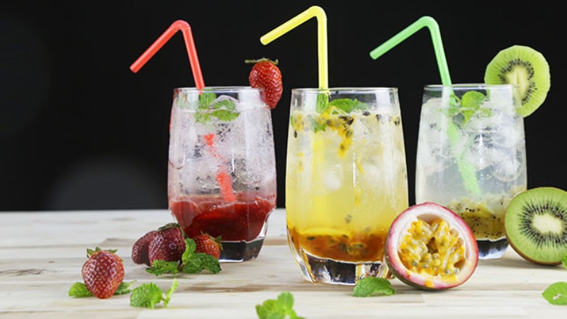 Soda trái cây là lựa chọn rất phổ biến hiện nay