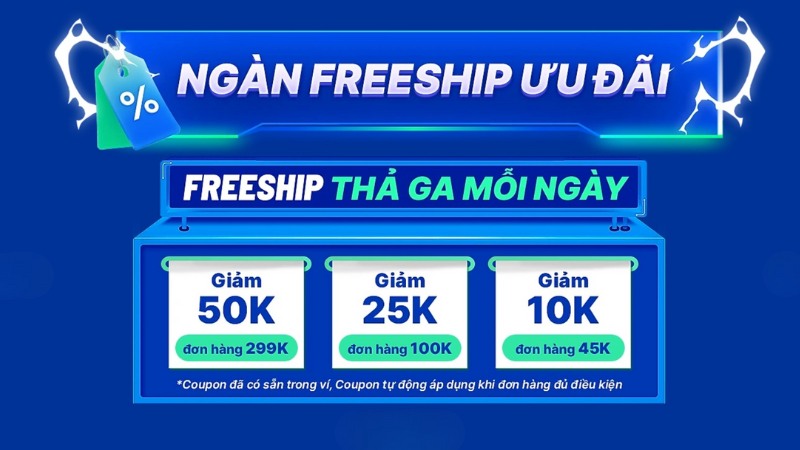 Voucher toàn sàn Tiki