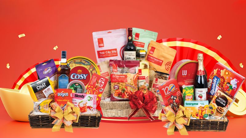 Các loại combo Tết phổ biến tại siêu thị