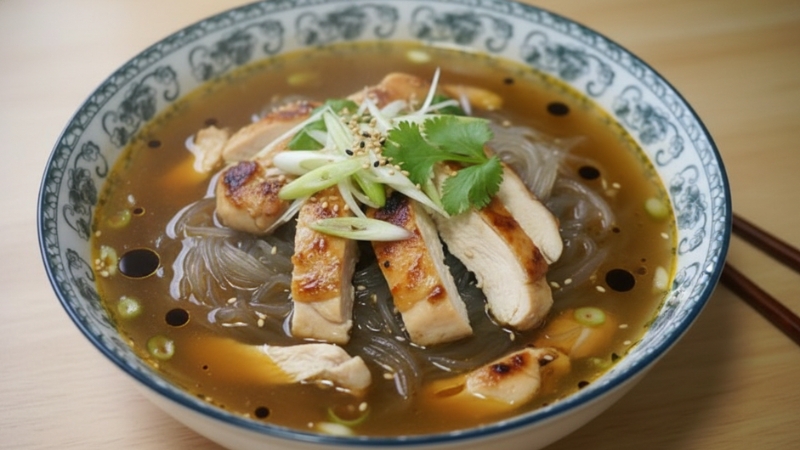 Miến gà chứa 565 calo