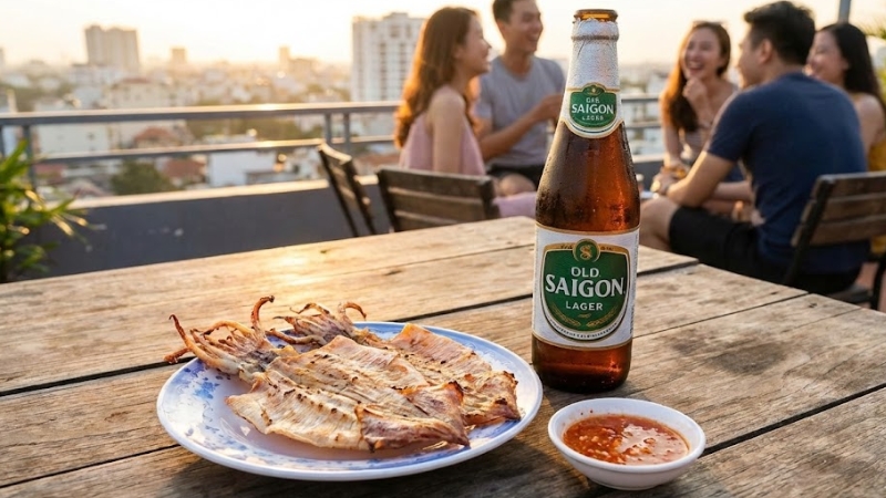 Việc ăn khô mực cùng với thức uống có cồn dễ gây tích mỡ