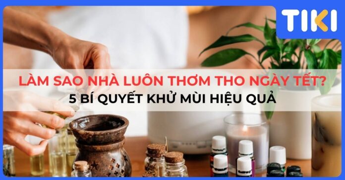 Làm sao nhà luôn thơm tho ngày Tết? 5 bí quyết khử mùi hiệu quả
