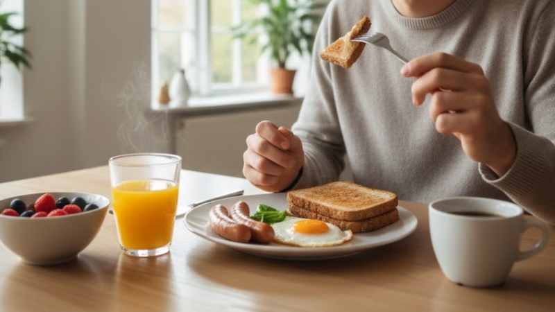 Ưu tiên ăn xúc xích vào buổi sáng để tránh tăng cân