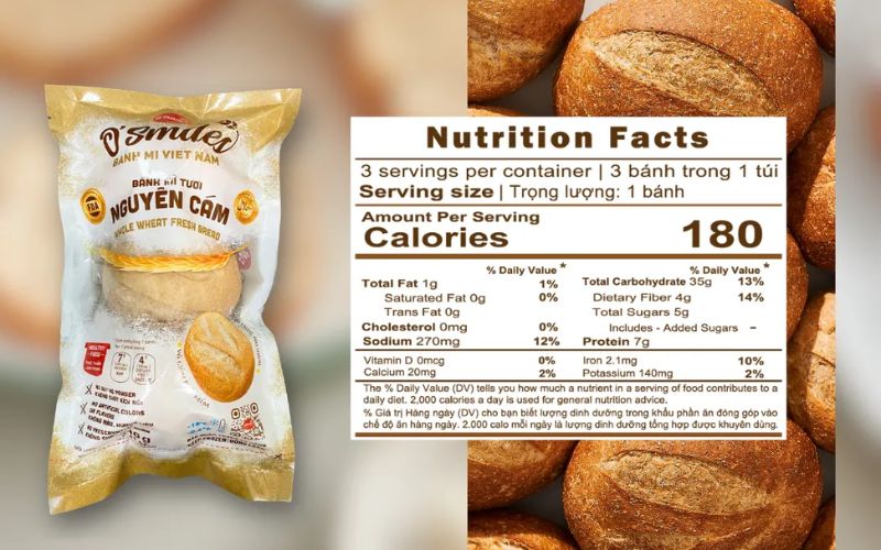 Bạn nên kiểm tra thành phần dinh dưỡng trên bao bì trước khi sử dụng