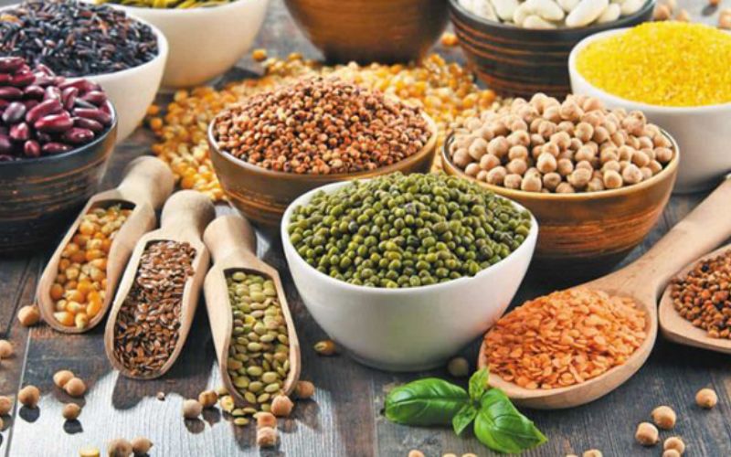 Nhóm ngũ cốc và hạt dinh dưỡng chứa chất xơ