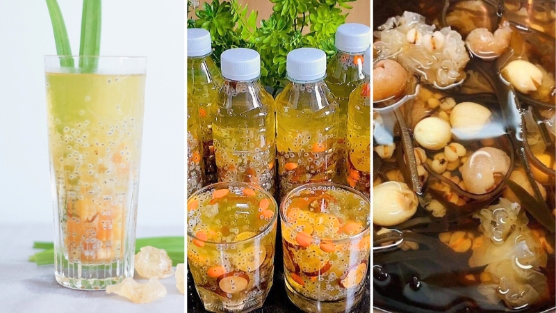 Gợi ý các thức uống kết hợp với mủ trôm giải nhiệt